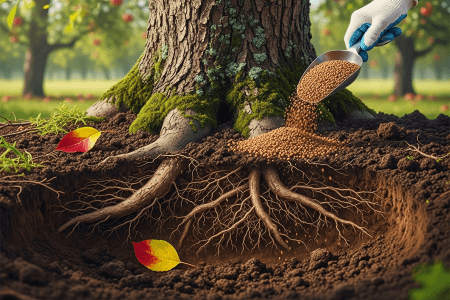 کوددهی به درخت کوددهی به درخت